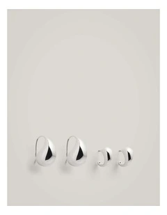 Elsa Earrings Set in Silver