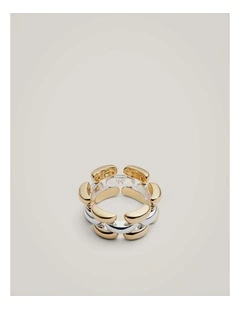 Tabi Ring in Mixed Metal