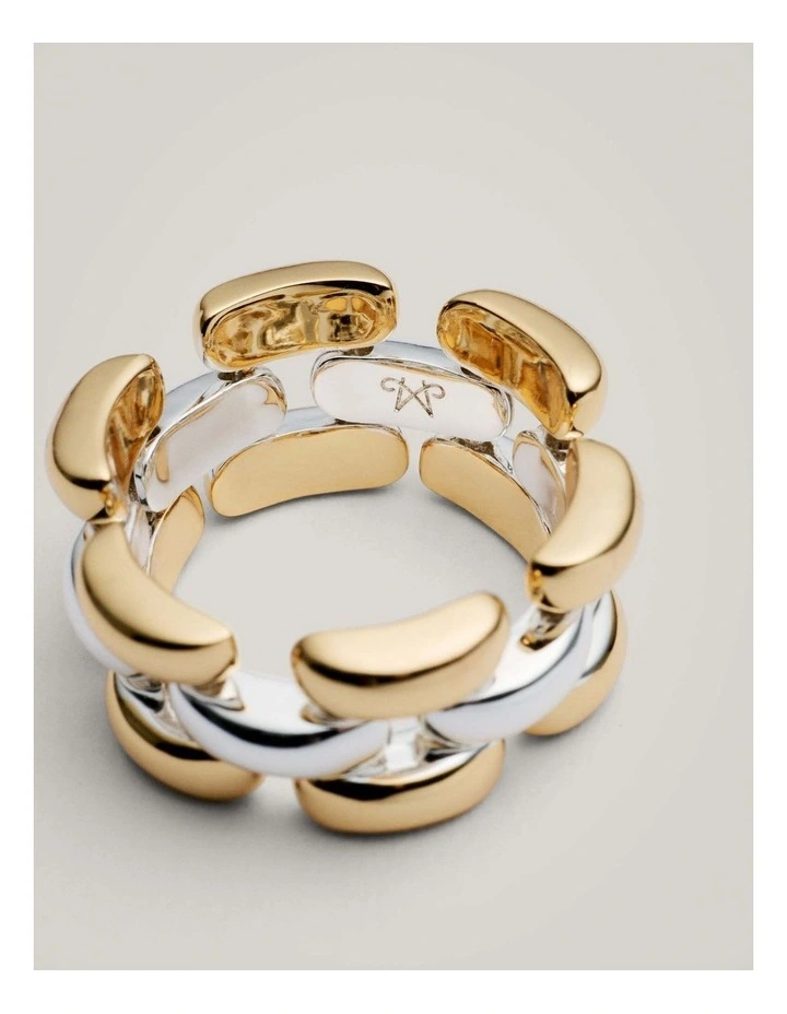 Tabi Ring in Mixed Metal image 4
