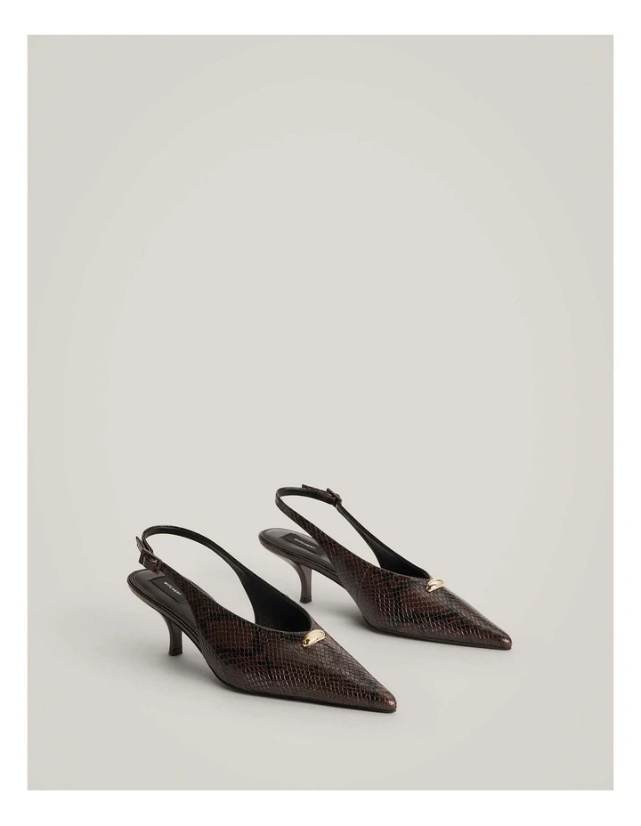 Vivi Heels in Snake Multi image 3