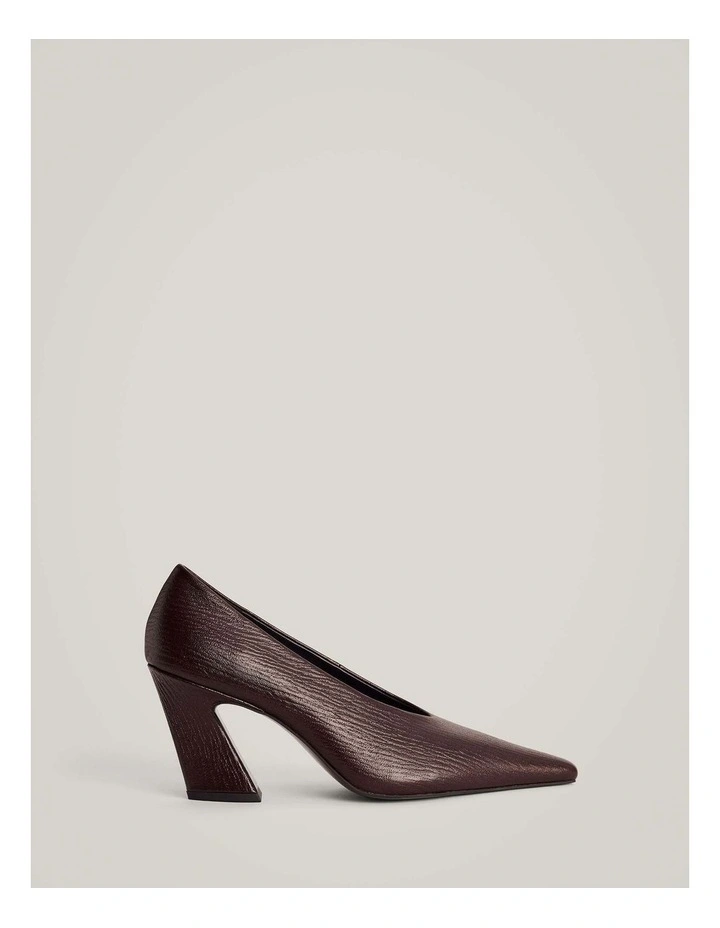 Avery Textured Heels in Fig image 1