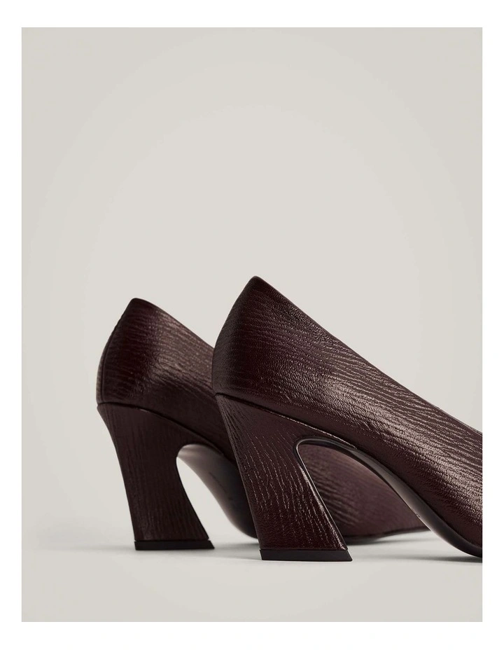 Avery Textured Heels in Fig image 5