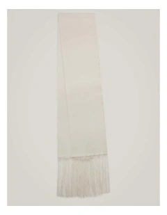 Lee Fringe Scarf in Chalk