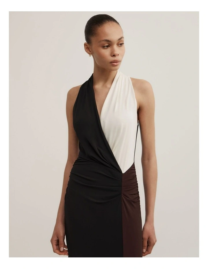 Colour Blocked Dress in Multi image 3