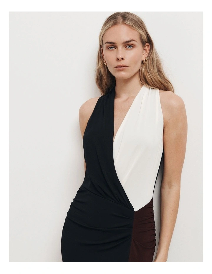 Colour Blocked Dress in Multi image 5