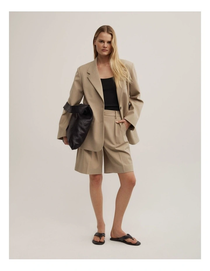 Wrap Front Blazer in Sienna image 5