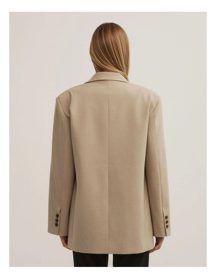 Wrap Front Blazer in Sienna image 6