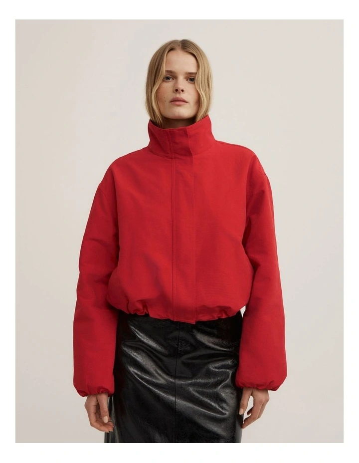 Funnel Jacket in Red image 1