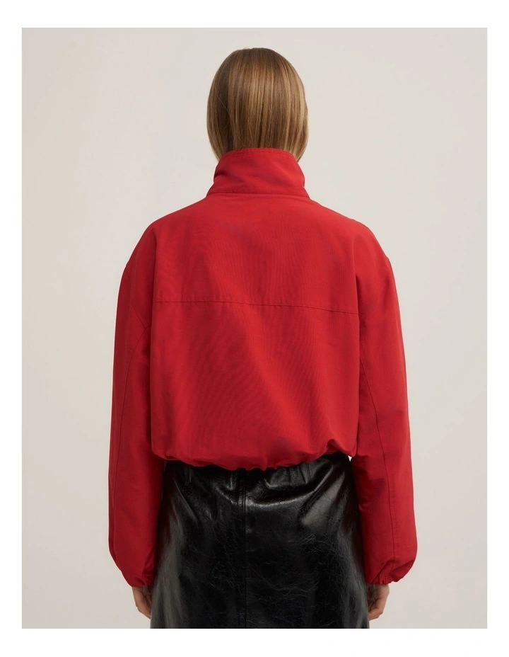 Funnel Jacket in Red image 2