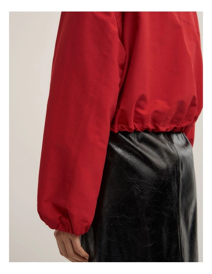Funnel Jacket in Red image 4