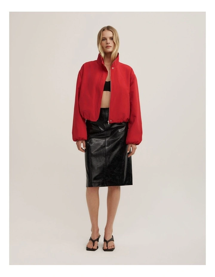 Funnel Jacket in Red image 5