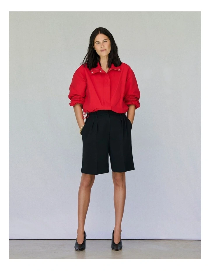 Funnel Jacket in Red image 6