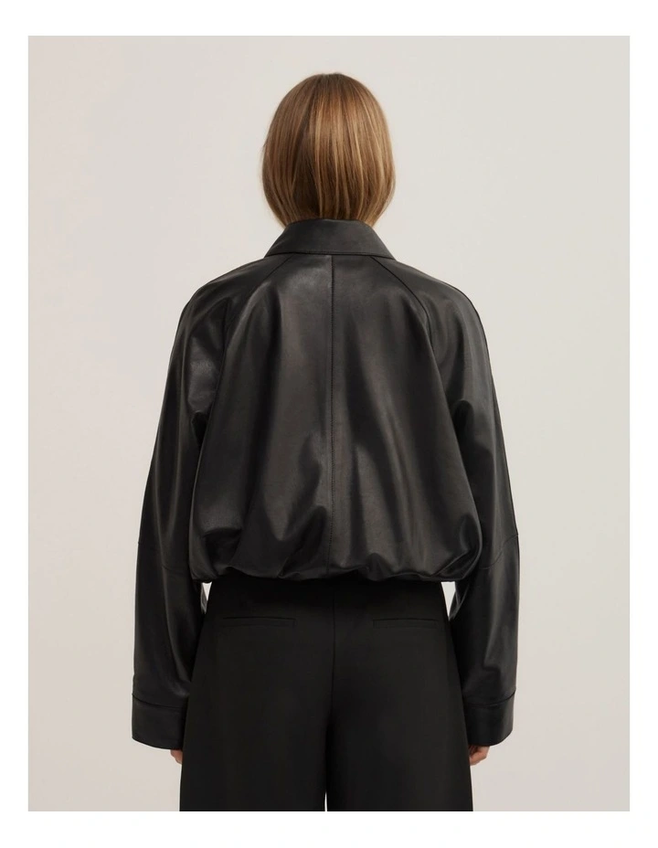Leather Jacket in Black image 2