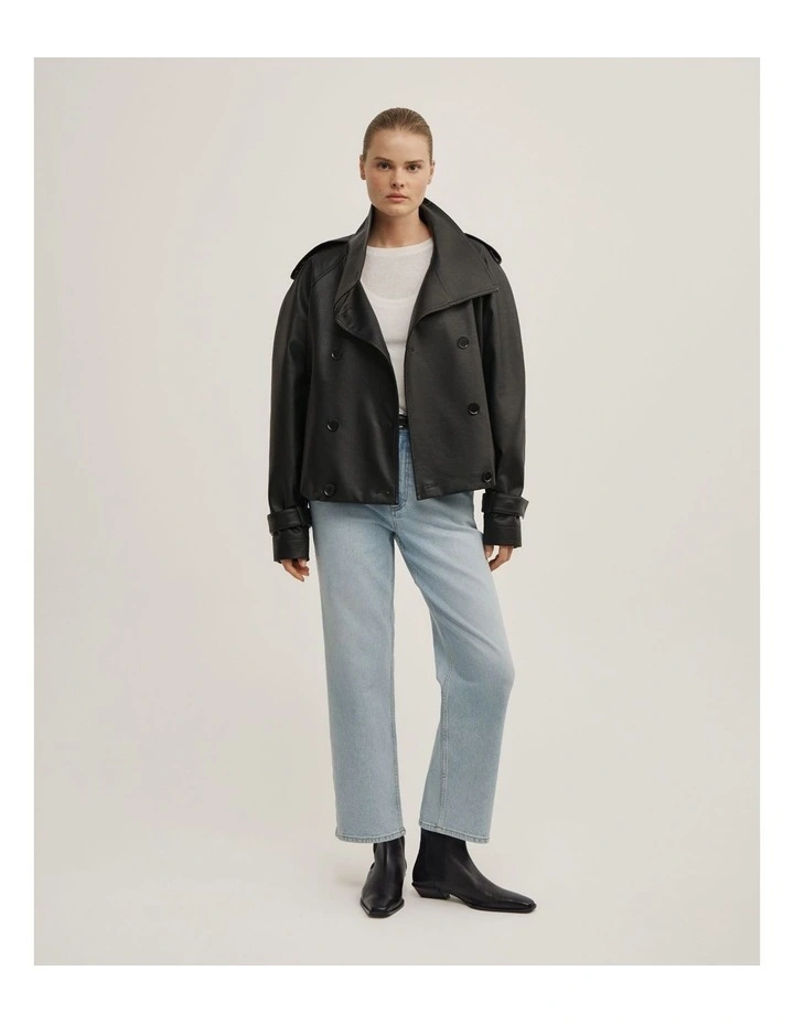 Straight Crop Jeans in Fresh Blue image 4
