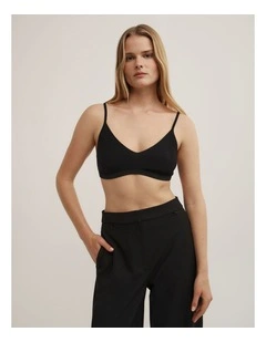 Knit Bralette in Black