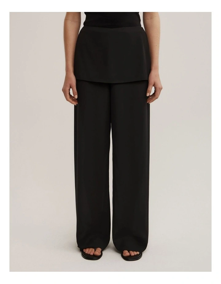 Sheer Overlay Pant in Black image 2