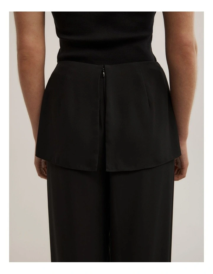 Sheer Overlay Pant in Black image 4