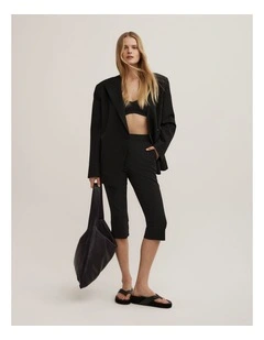 Slim Leg Capri Pant in Black - Dani Michelle
