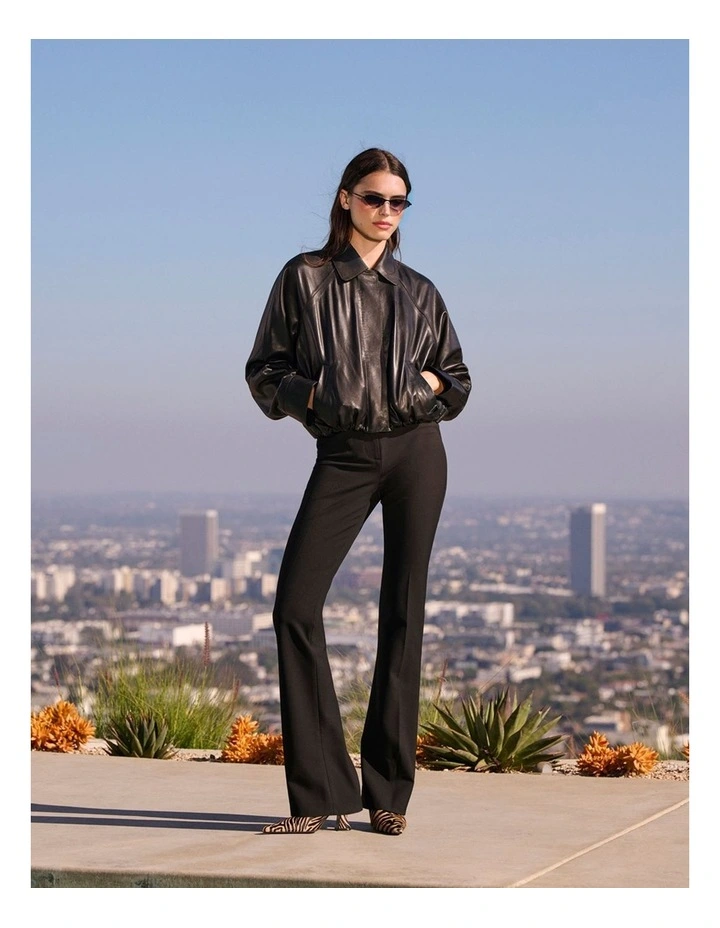 Slim Bootcut Pant in Black image 2