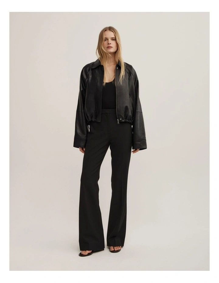 Slim Bootcut Pant in Black image 3