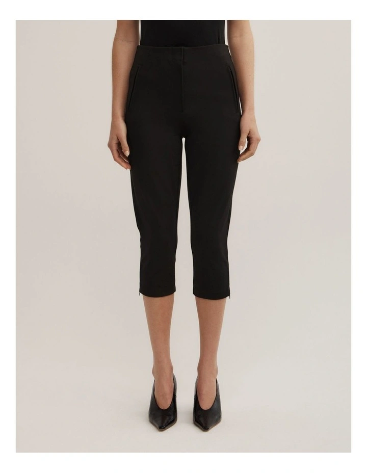 Capri Pant in Black image 2