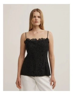 Lace Camisole in Black