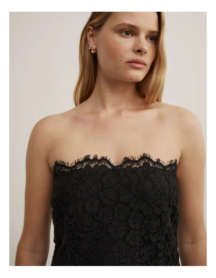 Lace Camisole in Black image 4