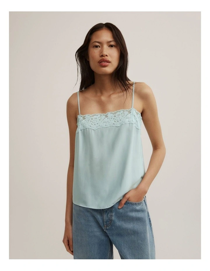 Cropped Lace Camisole image 1