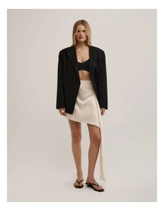 Waterfall Mini Skirt in Chalk