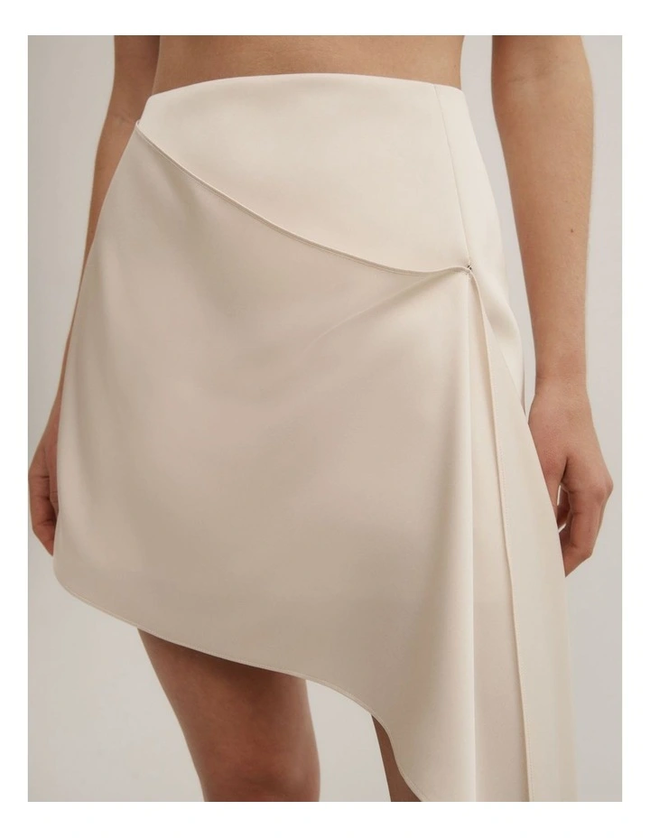 Waterfall Mini Skirt in Chalk image 3