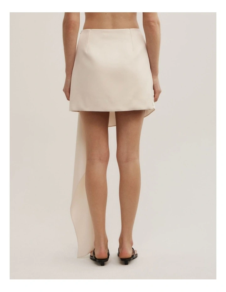 Waterfall Mini Skirt in Chalk image 5