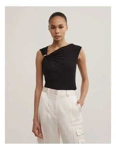 Trim Detail Top in Black