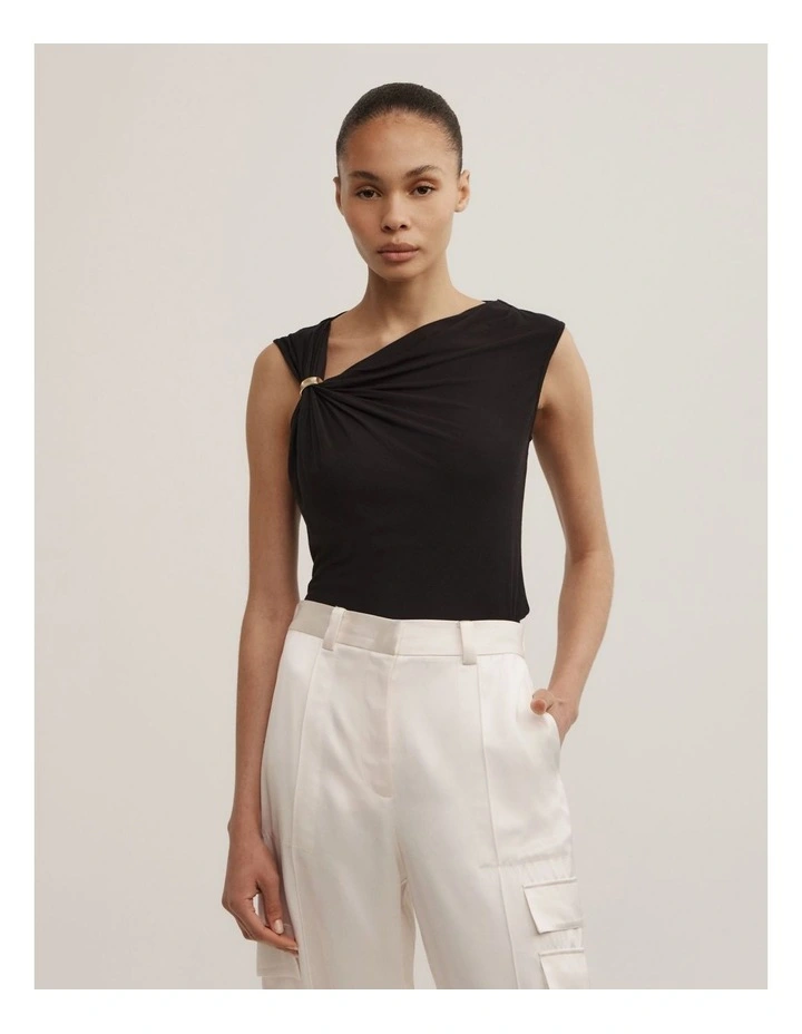 Trim Detail Top in Black image 1