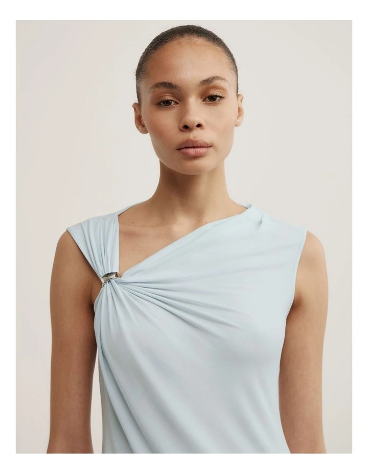 Trim Detail Top in Seafoam image 2