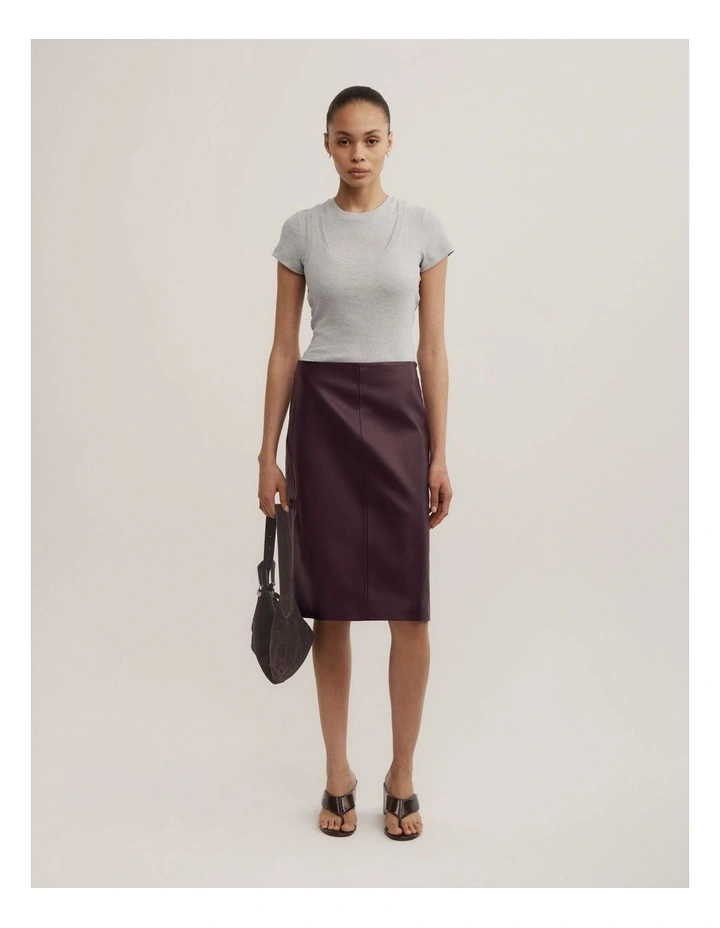 Overlay T-shirt in Light Grey Marle image 2
