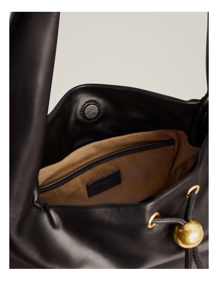 Harper Hobo Bag in Black image 4