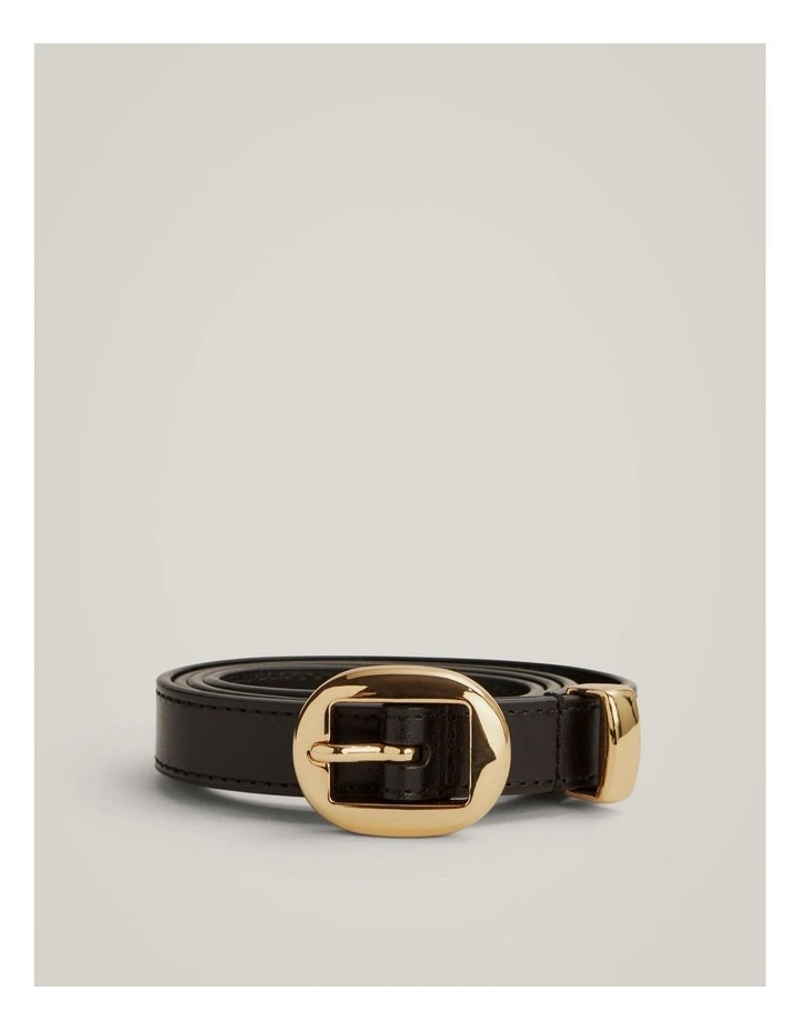 Ivy Slim Belt in Black image 3