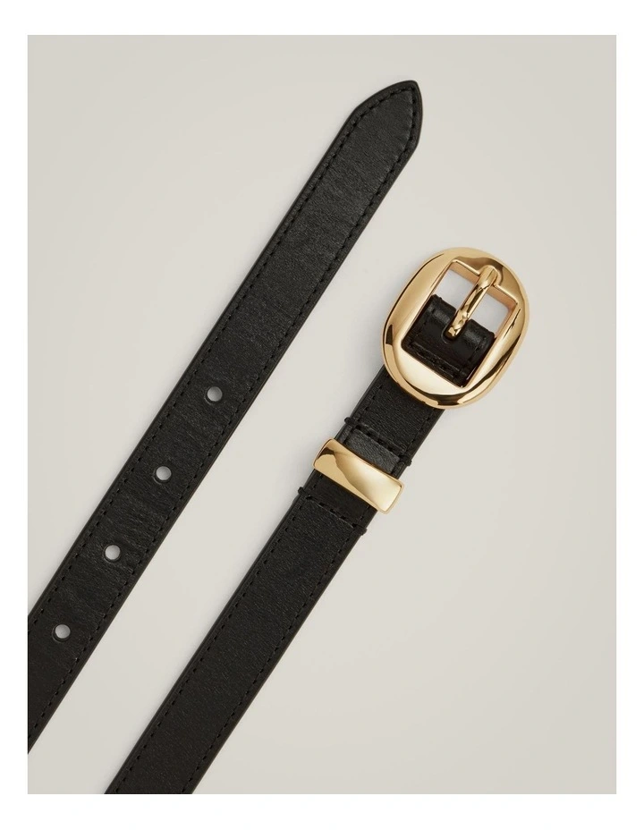 Ivy Slim Belt in Black image 4