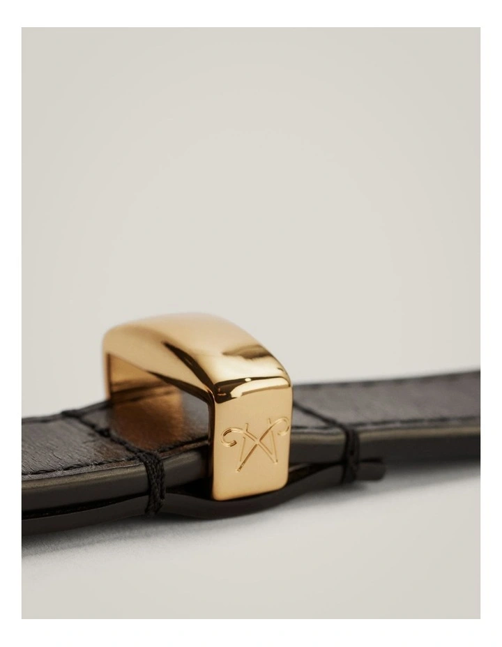 Ivy Slim Belt in Black image 5