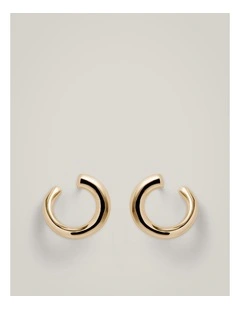 Lena Hoop Earrings in Gold