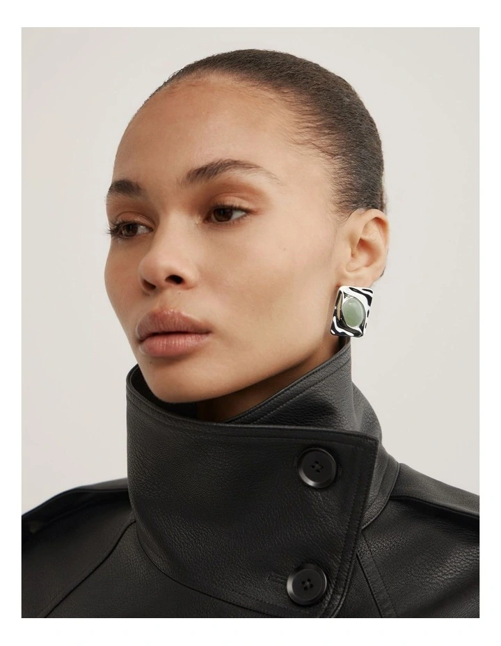 Ines Earring in Silver image 2