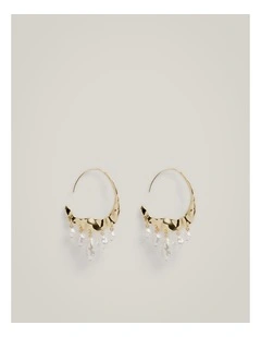 Elle Hoops in Gold