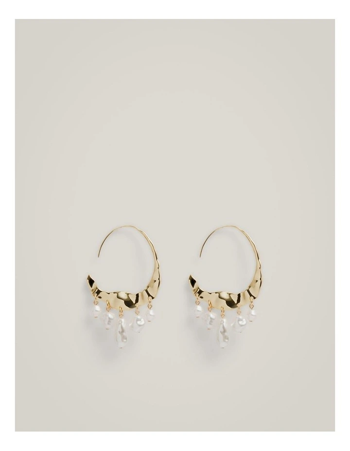 Elle Hoops in Gold image 1