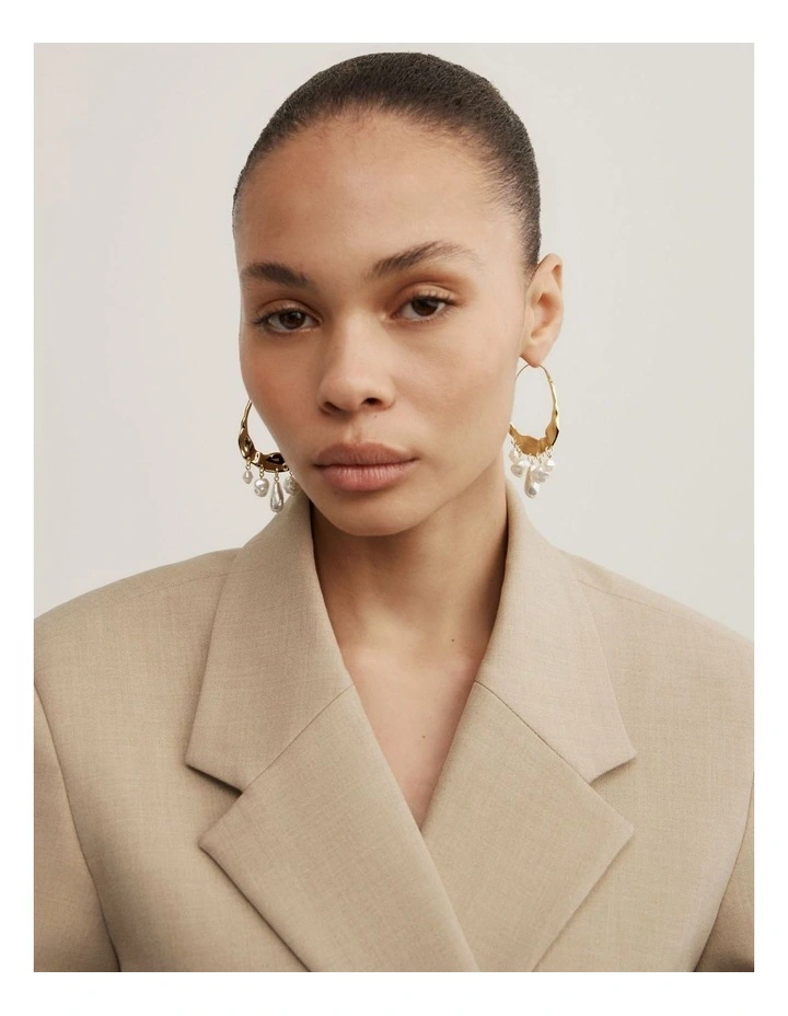 Elle Hoops in Gold image 2