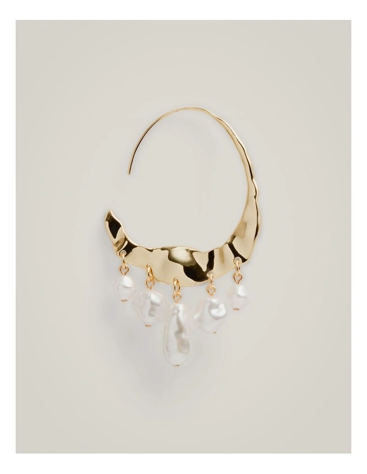 Elle Hoops in Gold image 3