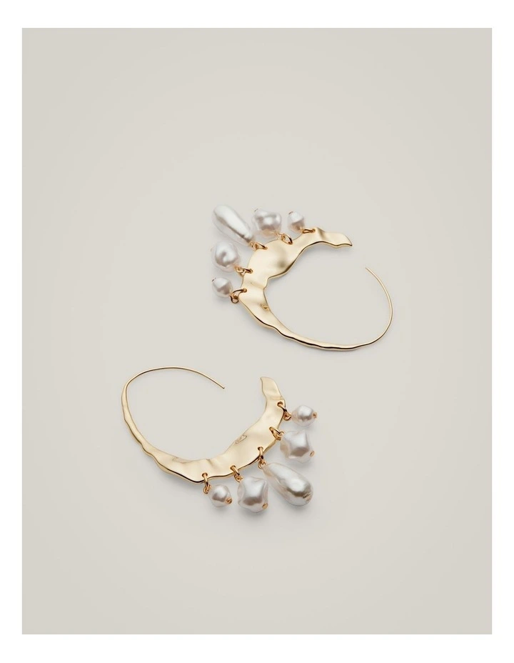 Elle Hoops in Gold image 4