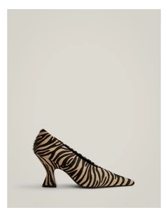 Brixley Textured Heel in Zebra Print