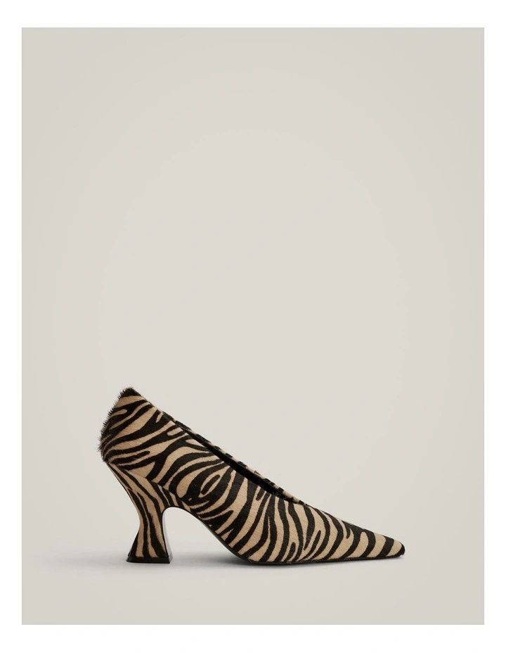 Brixley Textured Heel in Zebra Print image 1