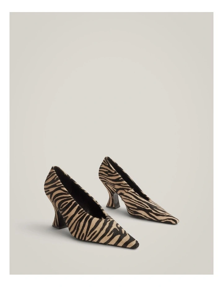 Brixley Textured Heel in Zebra Print image 3