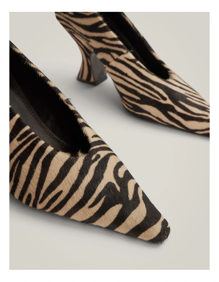 Brixley Textured Heel in Zebra Print image 4